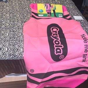 pink crayola holloween costume .